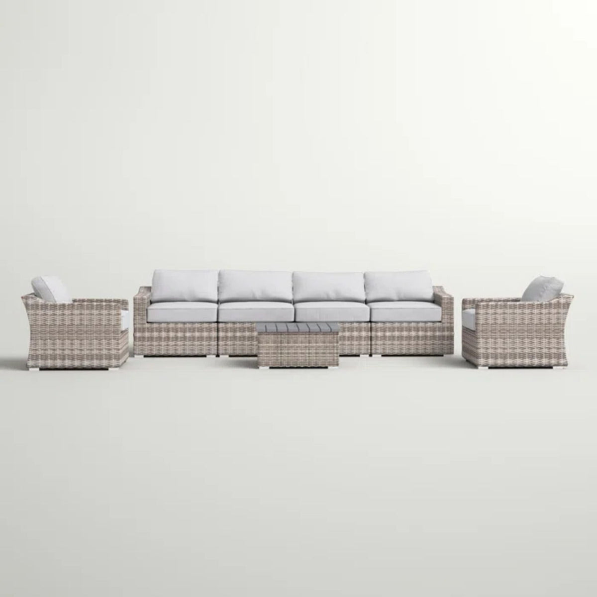 Stylish Sofa Seating Group With Cushions Perfect For Outdoor Gatherings