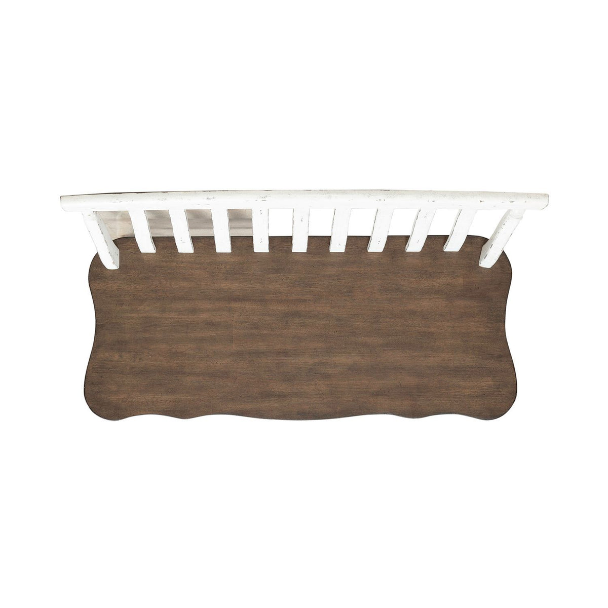 Al Fresco - Slat Back Bench - Graphite & Whitestone