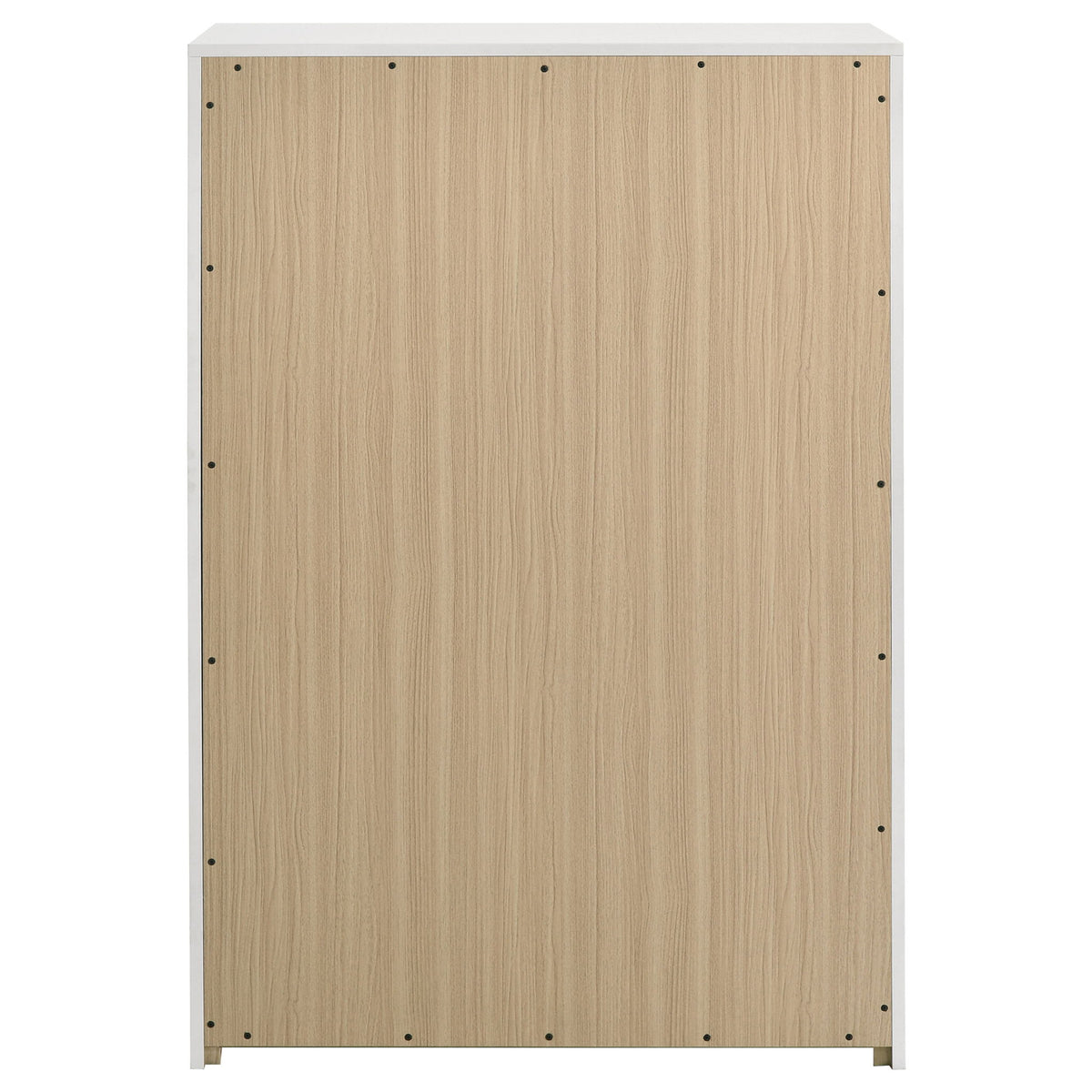 Ines 5-drawer Bedroom Chest of Drawers White High Gloss