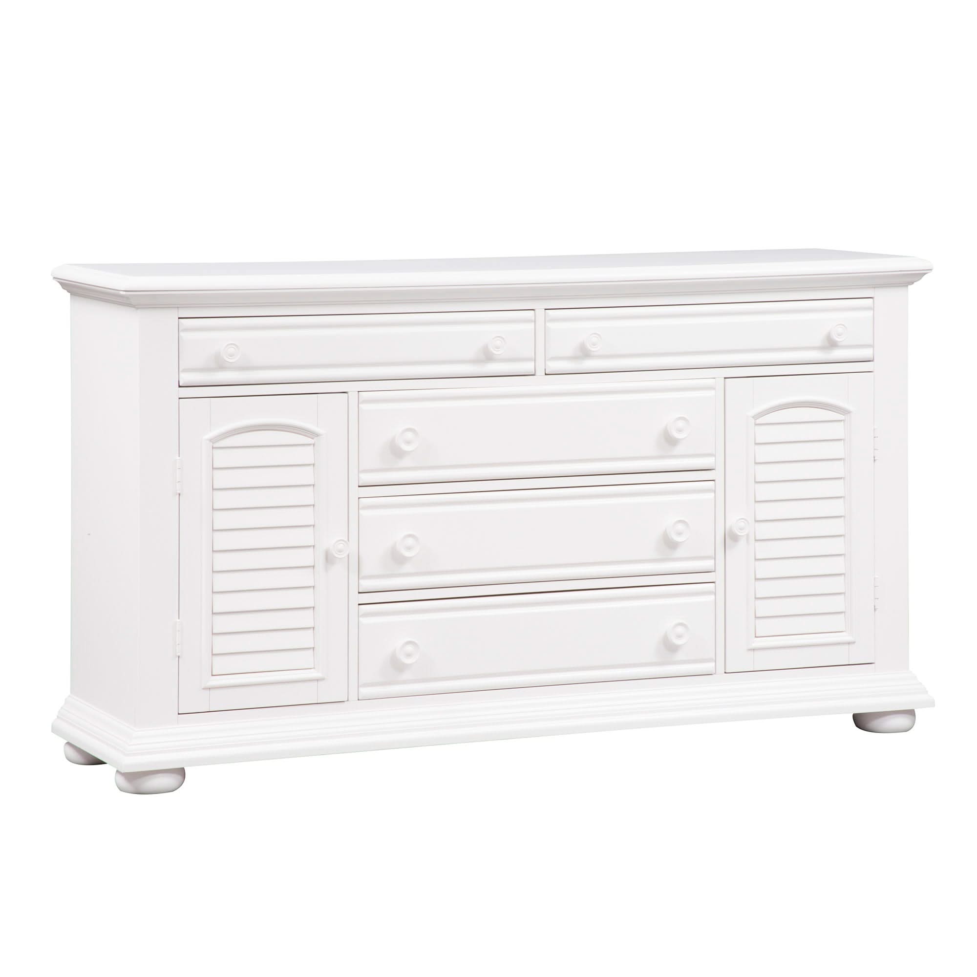 Summer House - 2 Door 5 Drawer Dresser - Oyster White