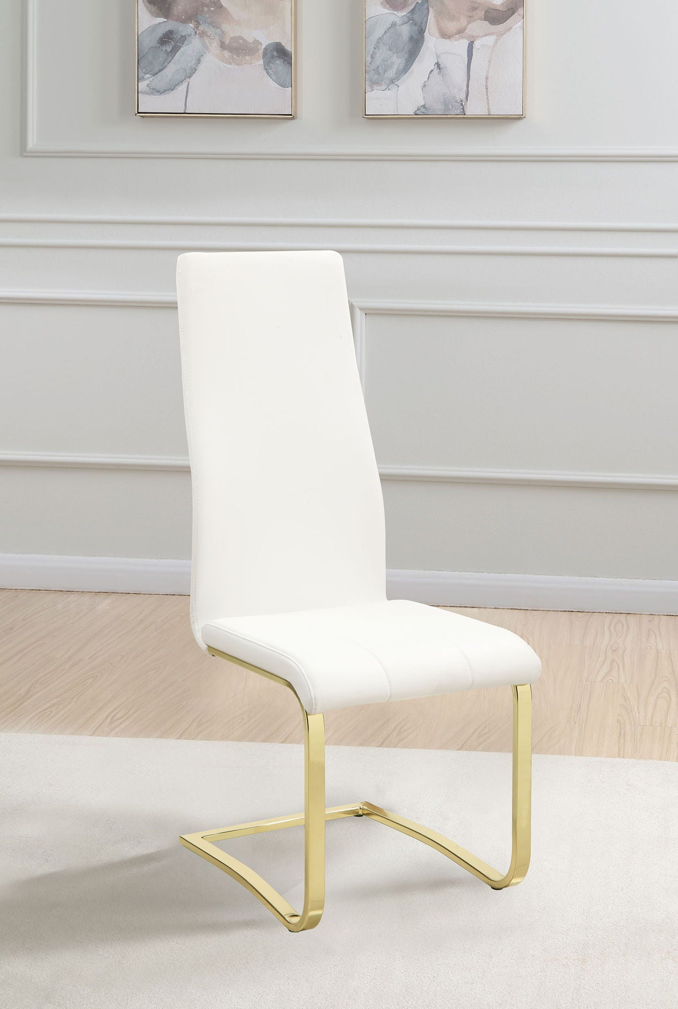 Montclair Upholstered Dining Side Chair White (Set of 4)