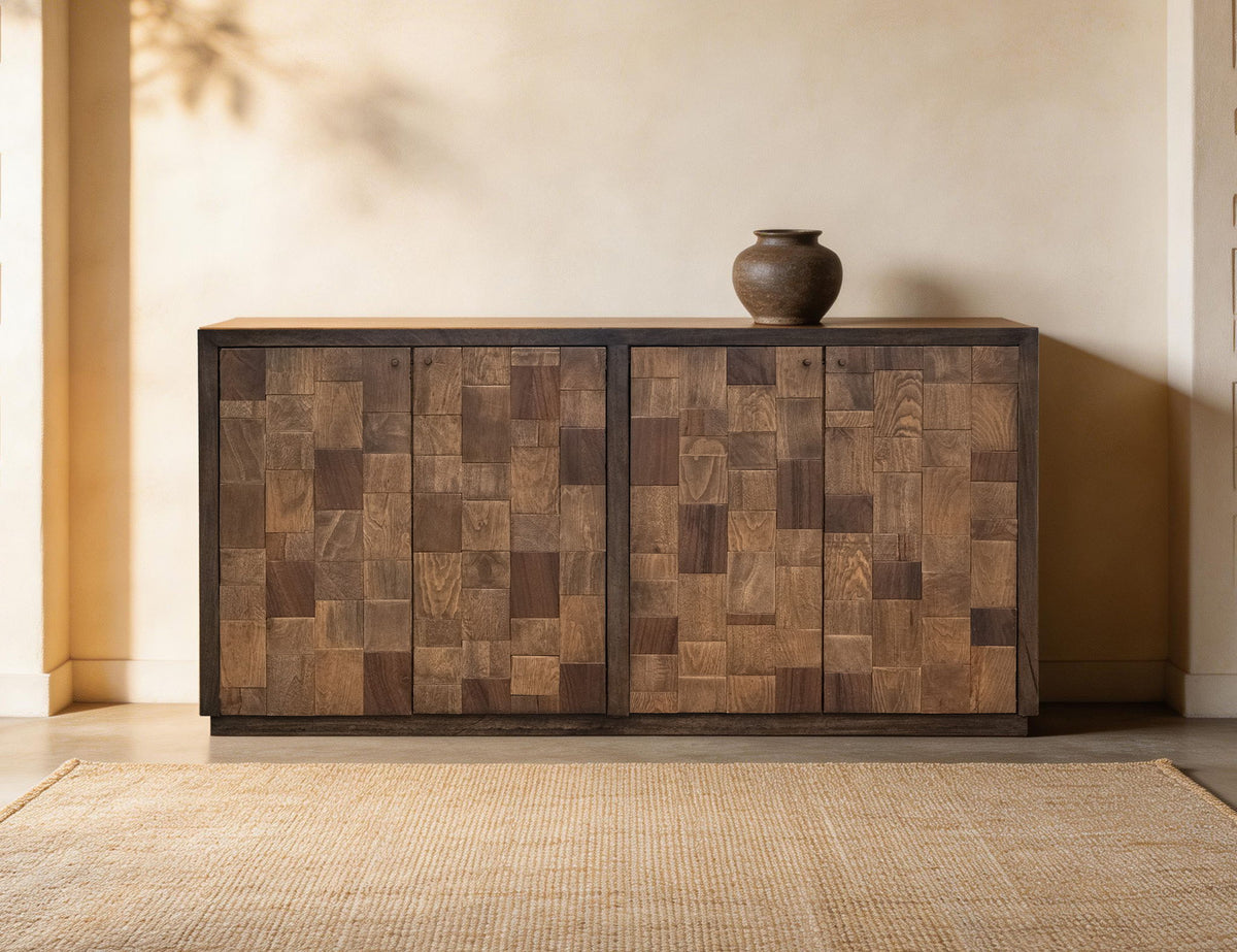 Origin - 4 Door Console - Brown