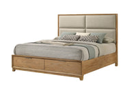 Florian - King Platform Storage Bed - Natural