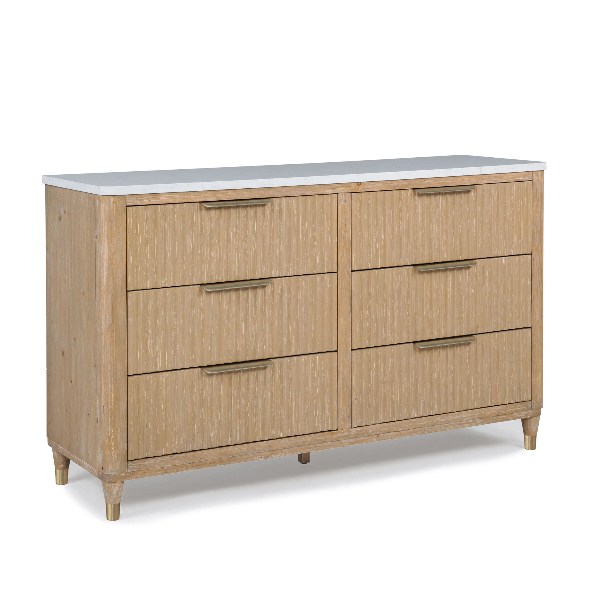 Kara - Queen 4 Piece Bedroom Set - Cerused Natural