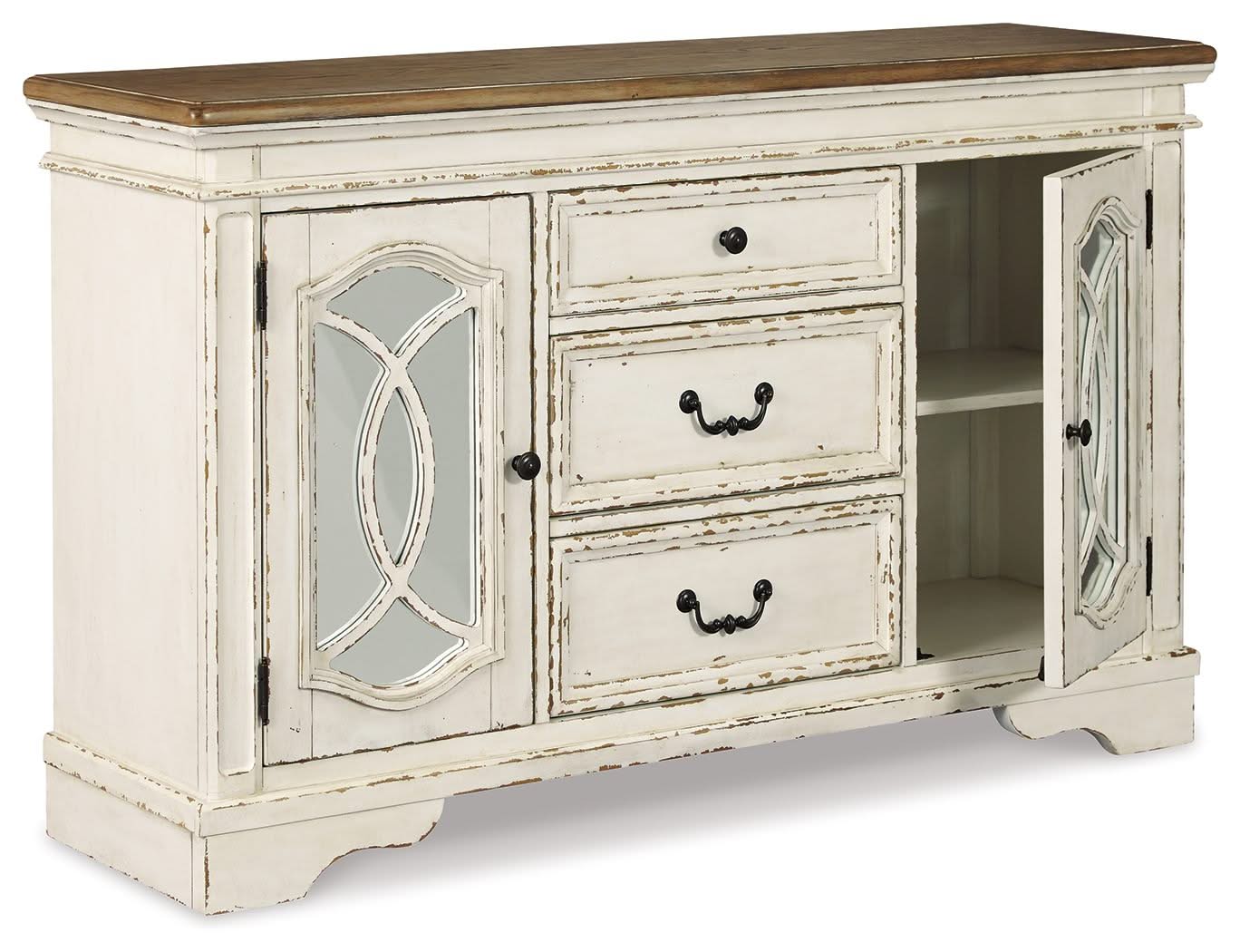 Realyn - Dining Room Server - Chipped White