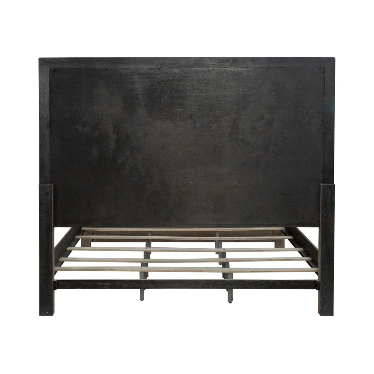 Skyview Lodge - King Panel Bed - Cobblestone
