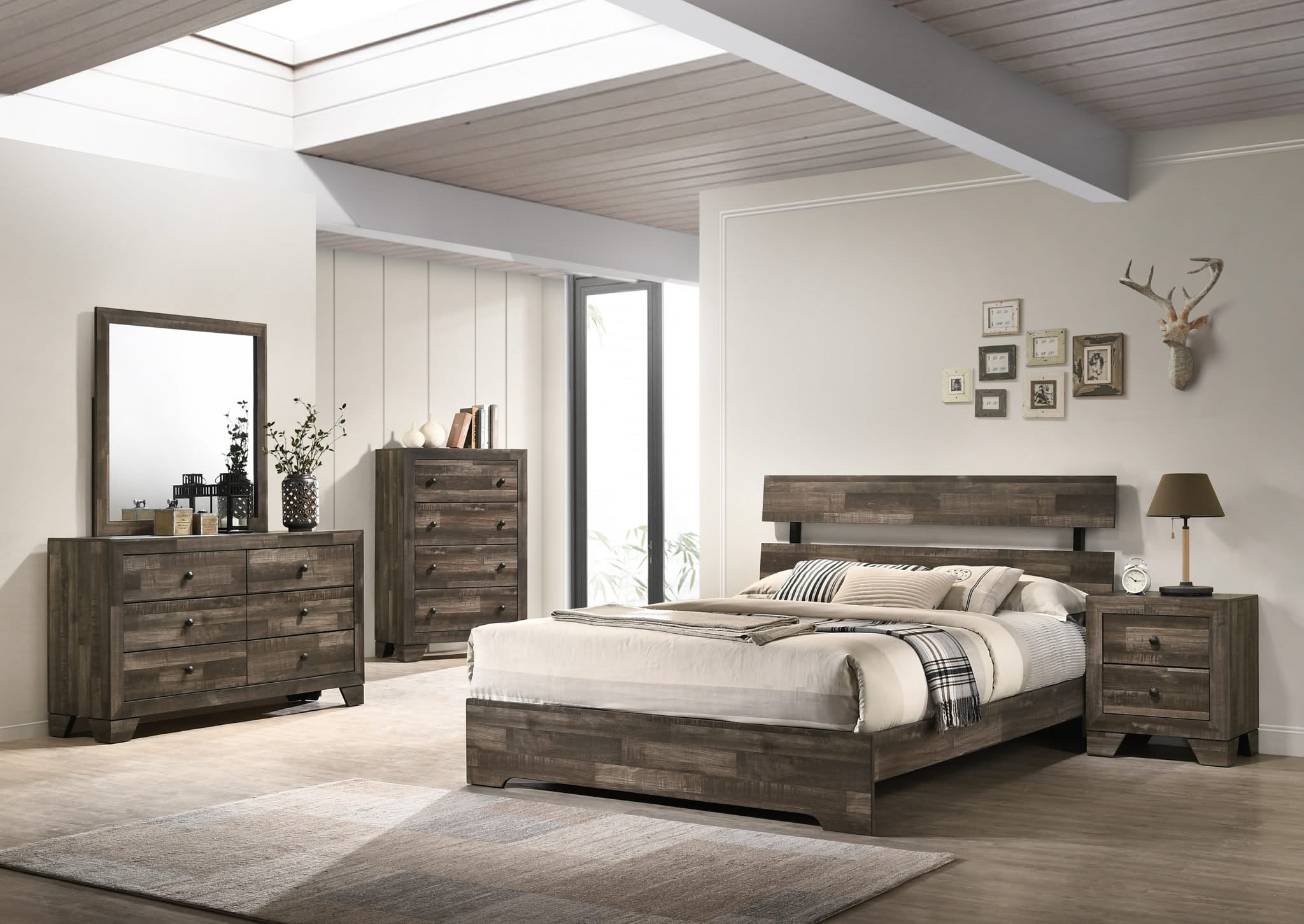 Atticus - Twin 4 Piece Bedroom Set - Brown