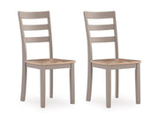 Harperfeld - Dining Room Side Chair (Set of 2) - Natural / Gray