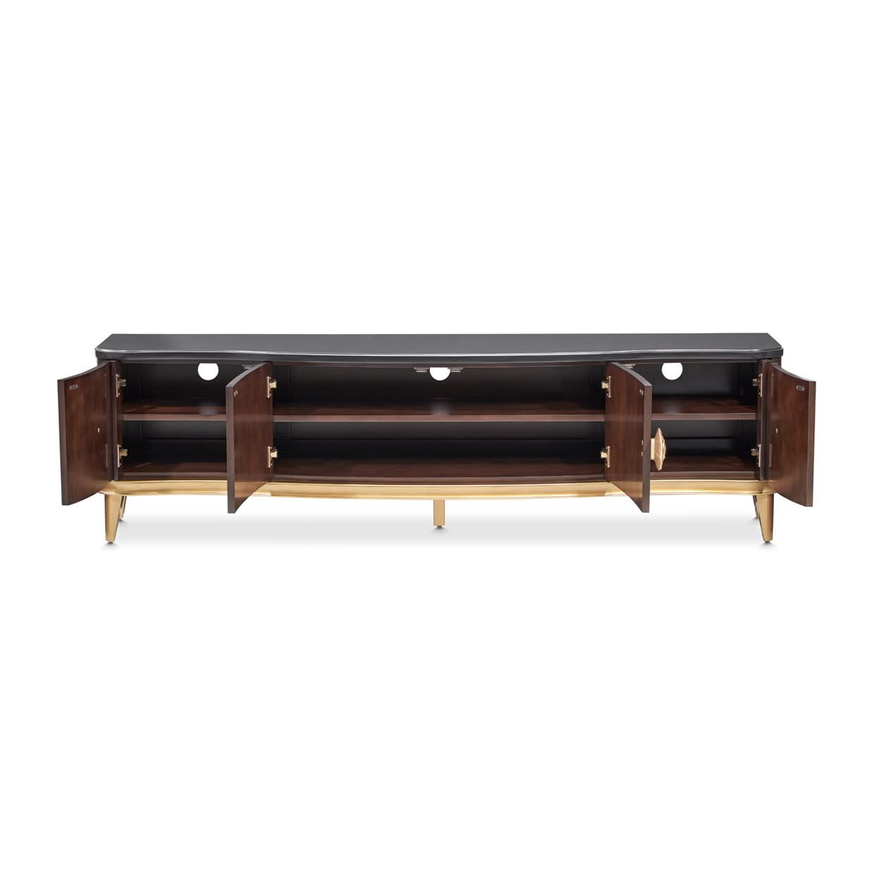 Camellia Field - Media Cabinet - Dark Brown