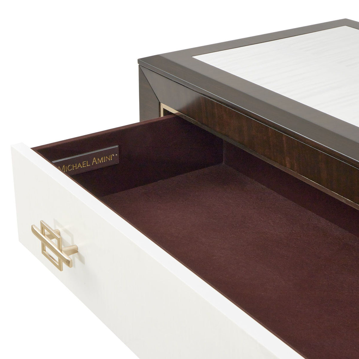 Belmont Place - 5-Drawer Chest - White / Dark Brown