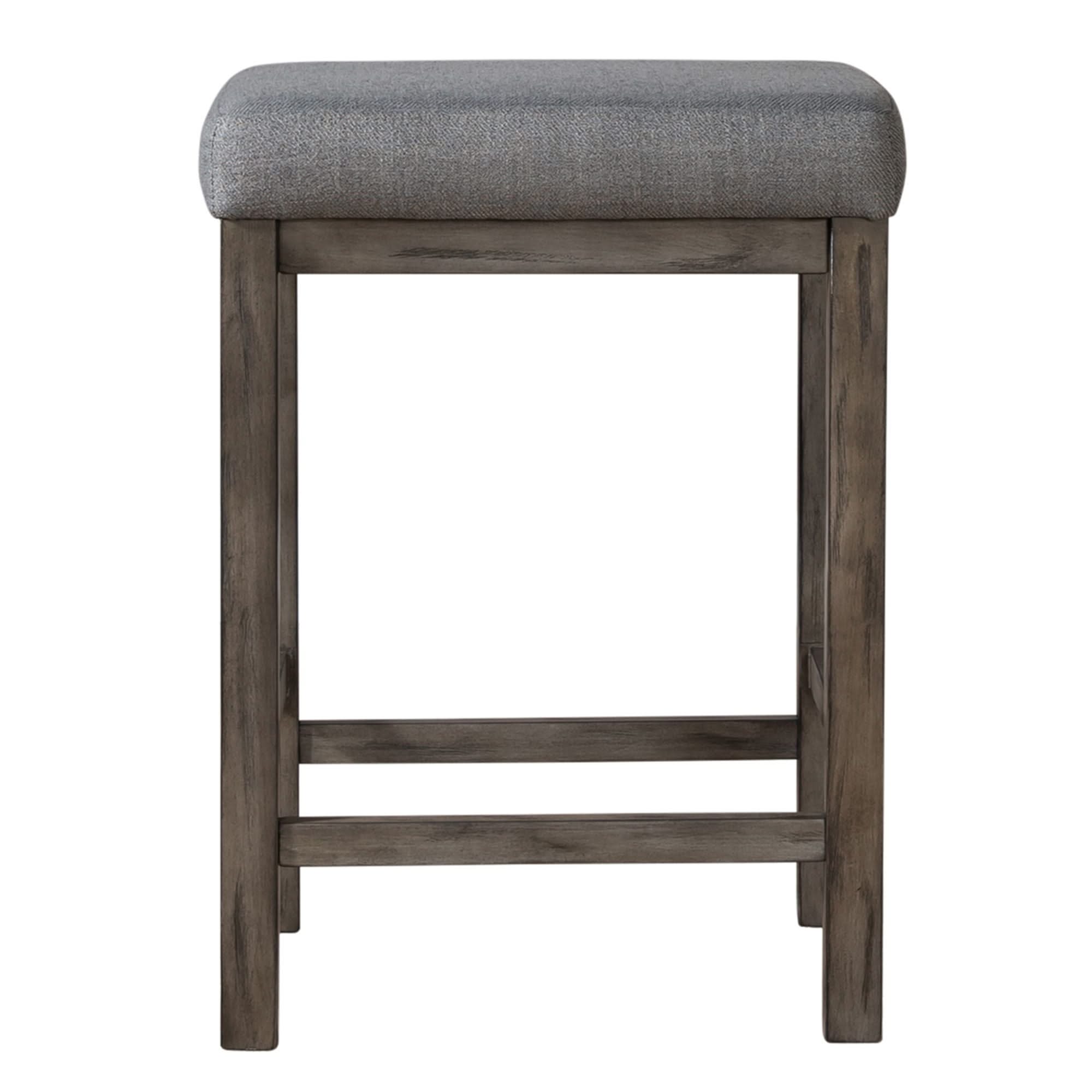 Hayden Way - Upholstered Console Stool - Gray