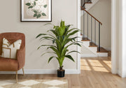 47" Tall, Artificial Plant, Dracaena Tree, Indoor, Faux, Fake, Floor, Greenery, Potted, Real Touch, Decorative - Green / Black