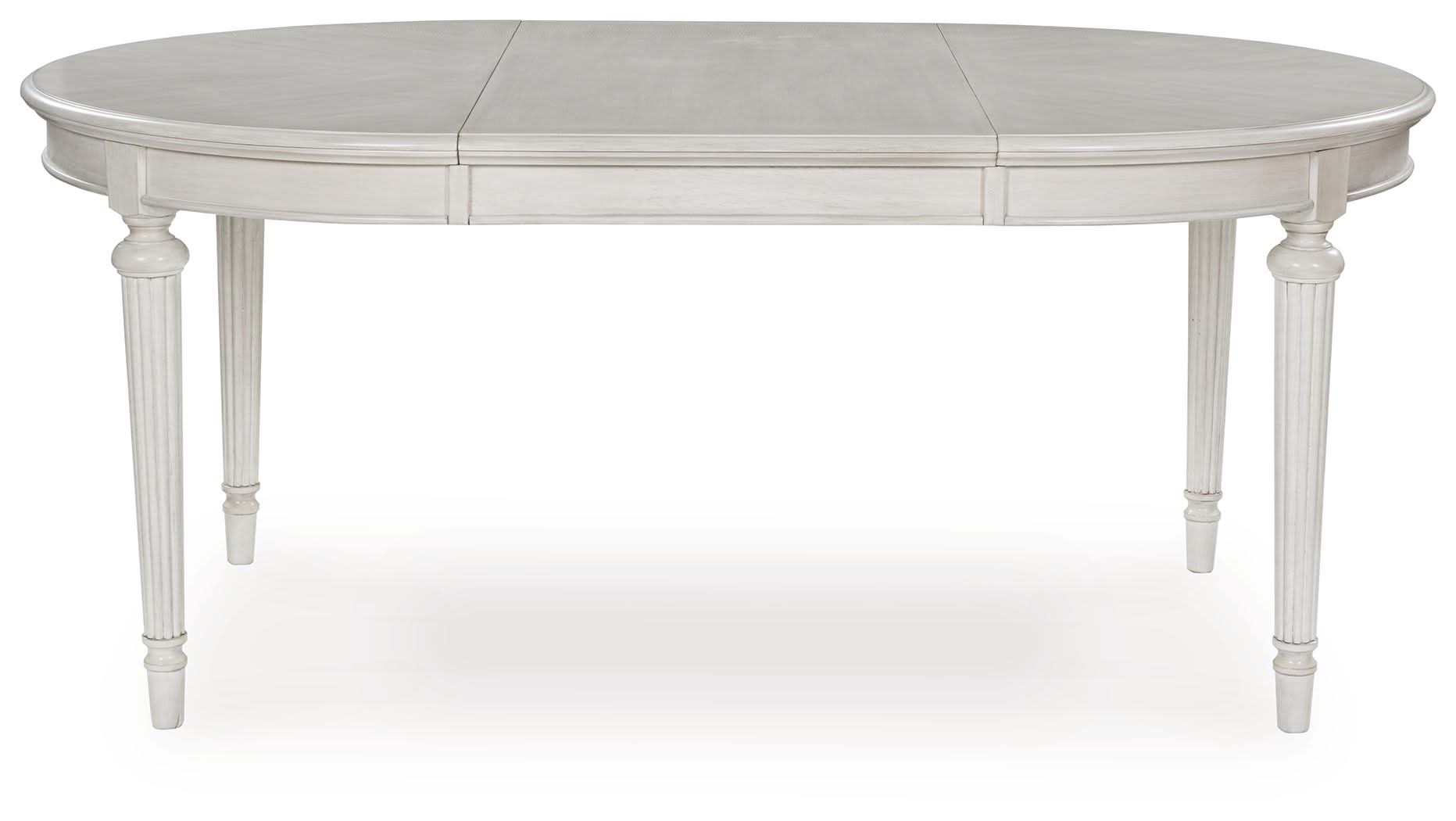 Montelaine - Oval Dining Room Extension Table - Antique White