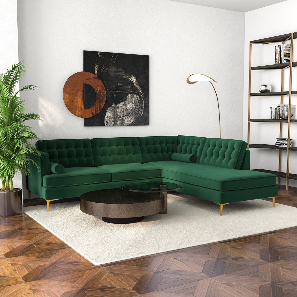 Brooke - Modern Design Sectional Sofa