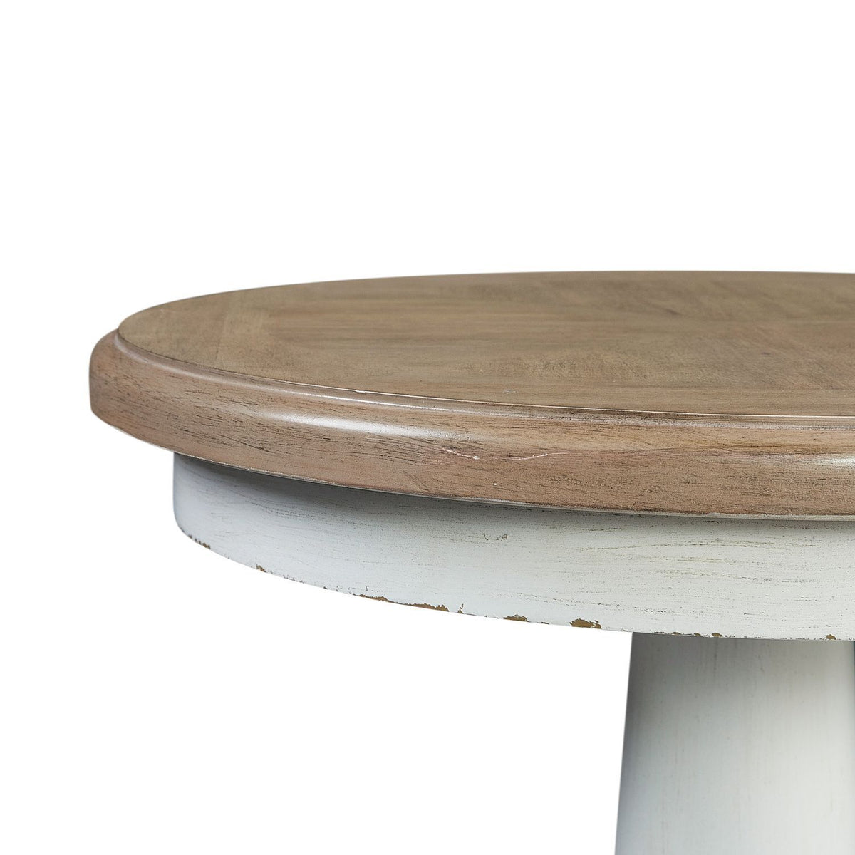 Turnberry Park - Round End Table - Washed White