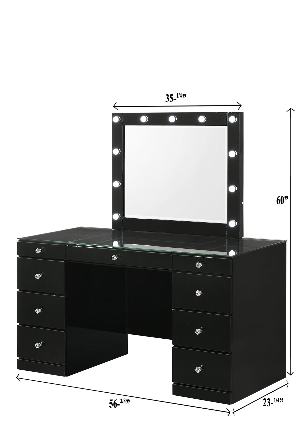 Avery - Vanity Set - Black