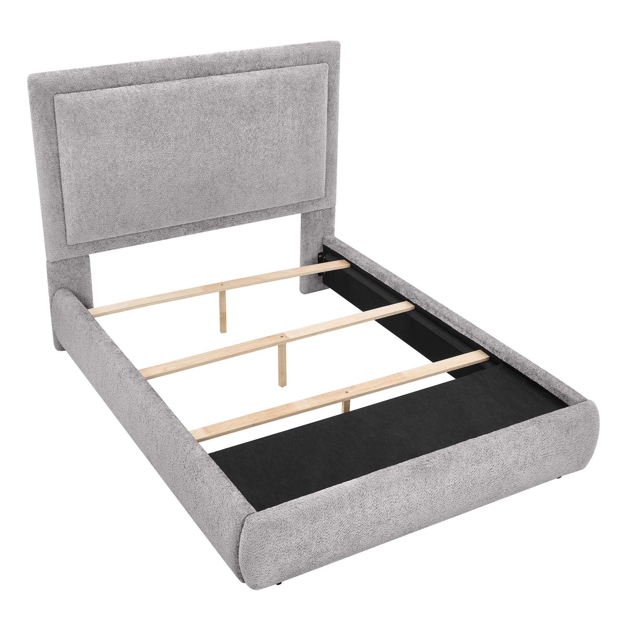 Reverie - Upholstered King Storage Bed - Pewter