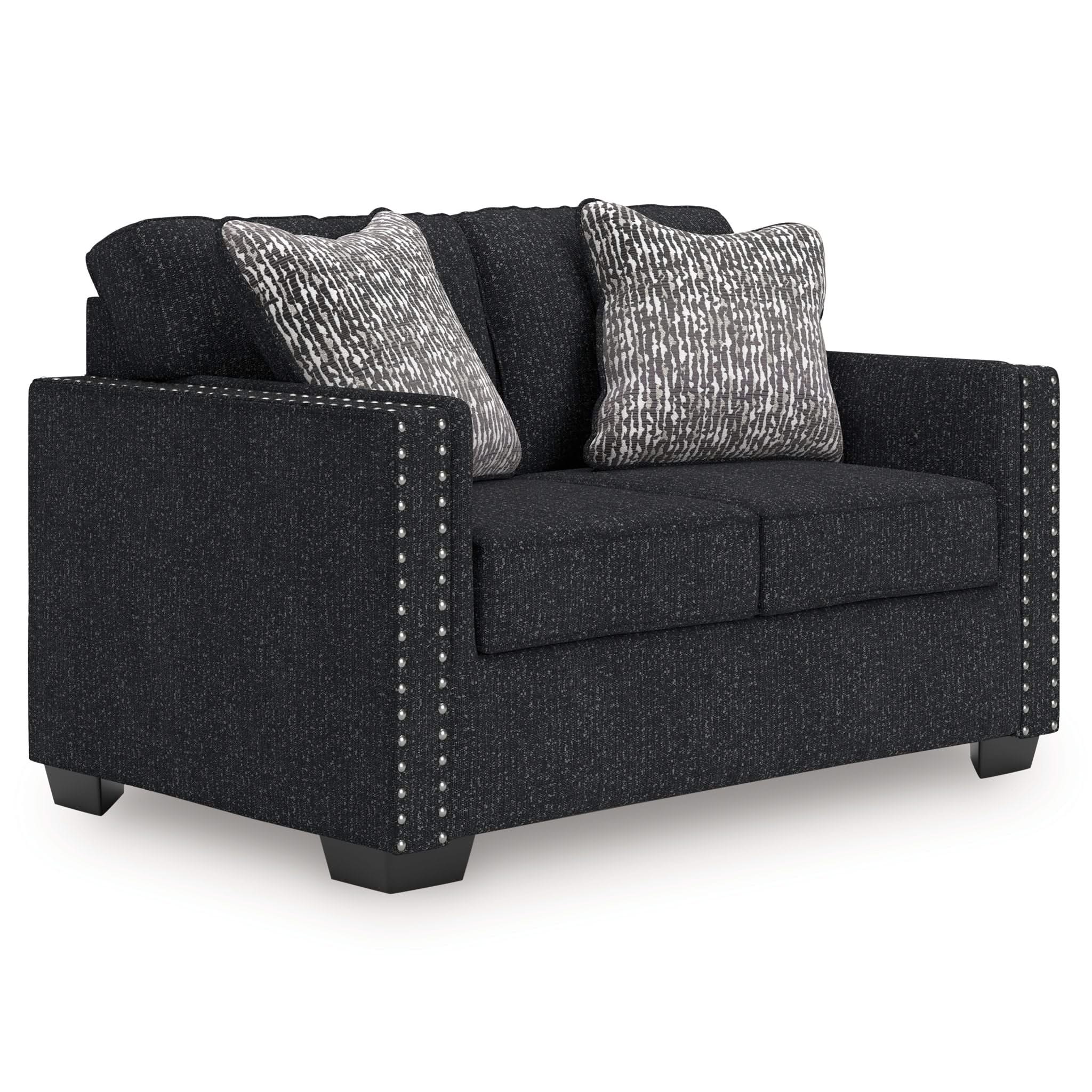 Jasmine Peaks - Loveseat - Coal