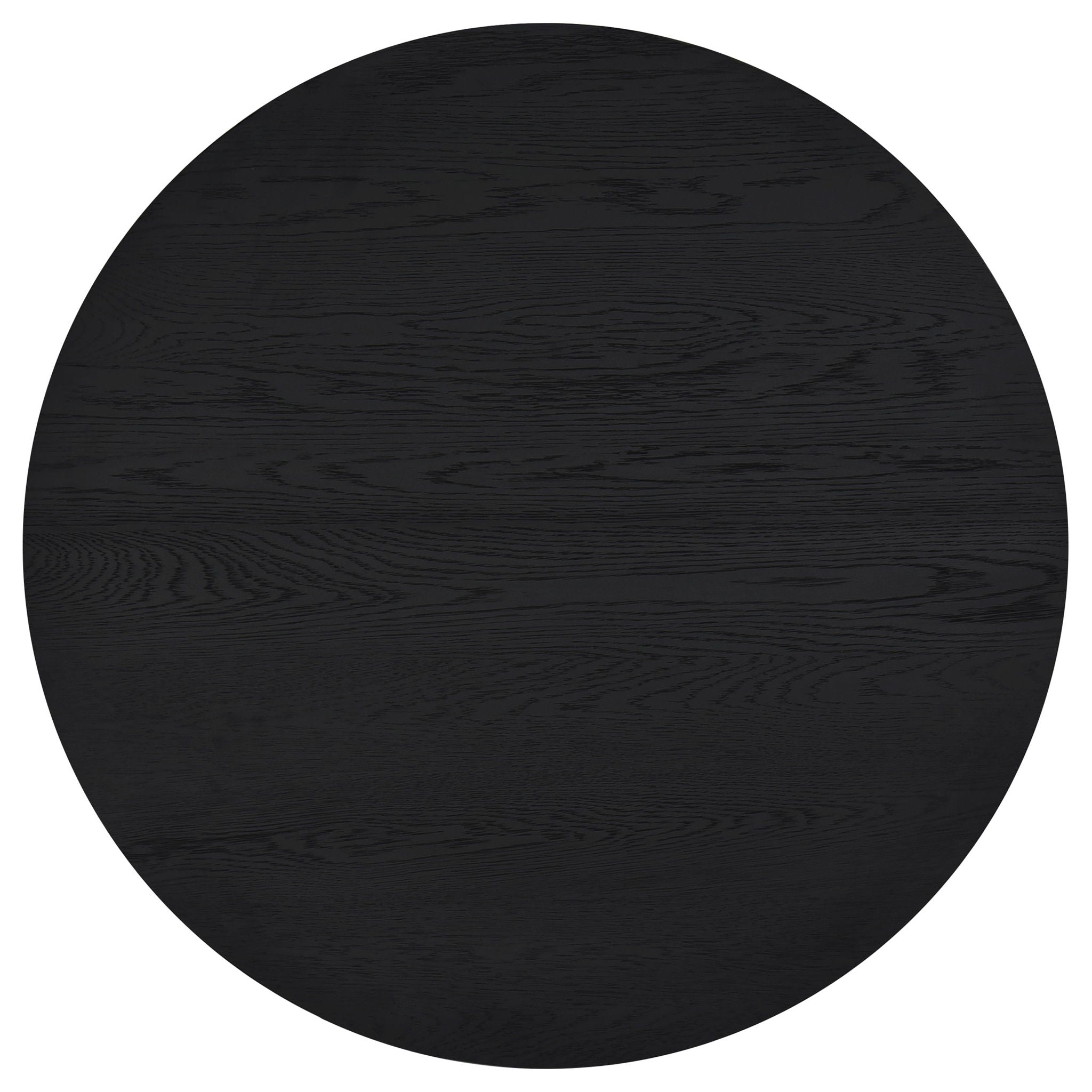 Sweeney 2-piece Round Wood Occasional Nesting Table Set Black