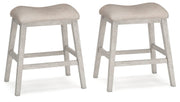 Skempton - Upholstered Stool (Set of 2) - White