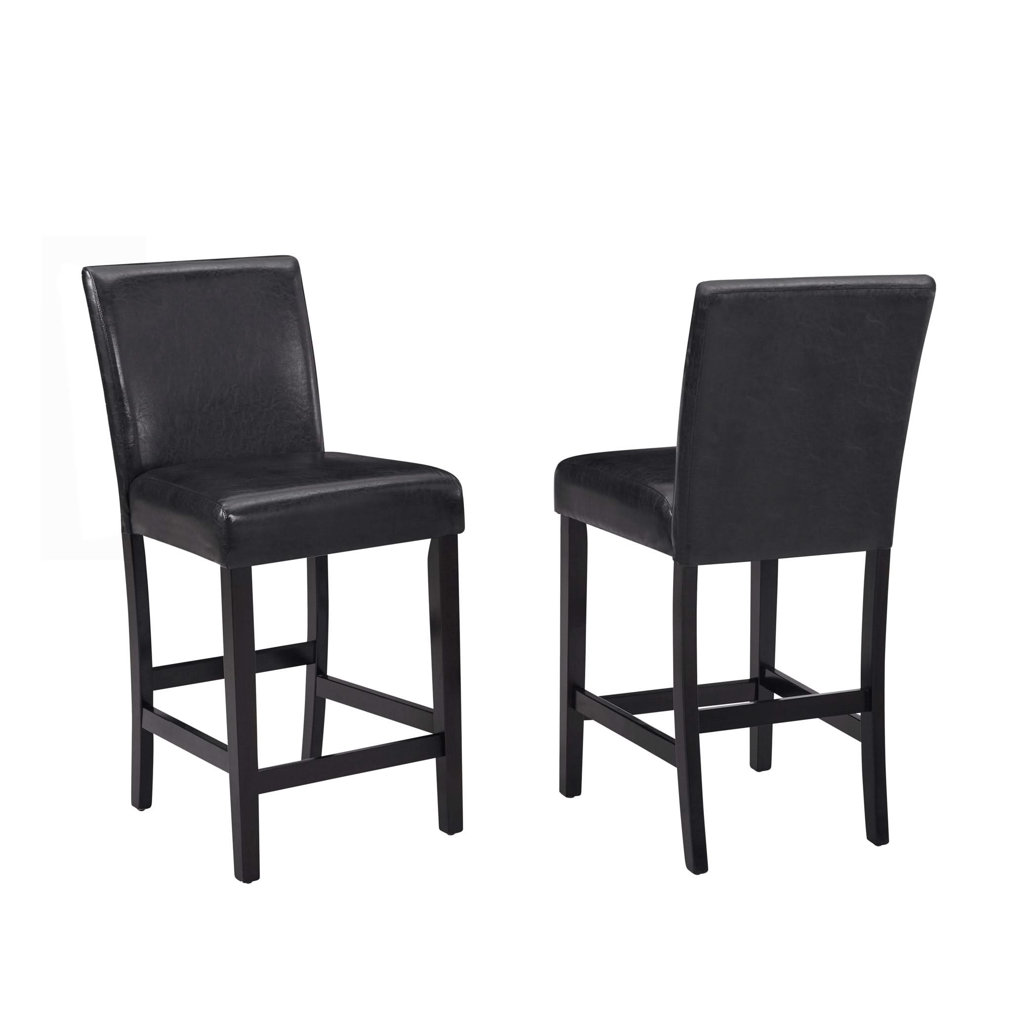 Lennon - 5 Piece Counter Height Table Set - Black / White