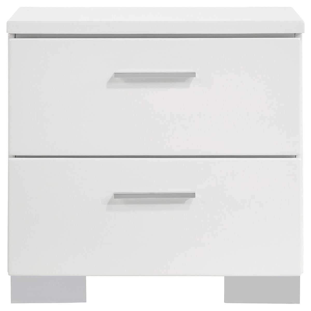Felicity 4-piece California King Bedroom Set White Gloss