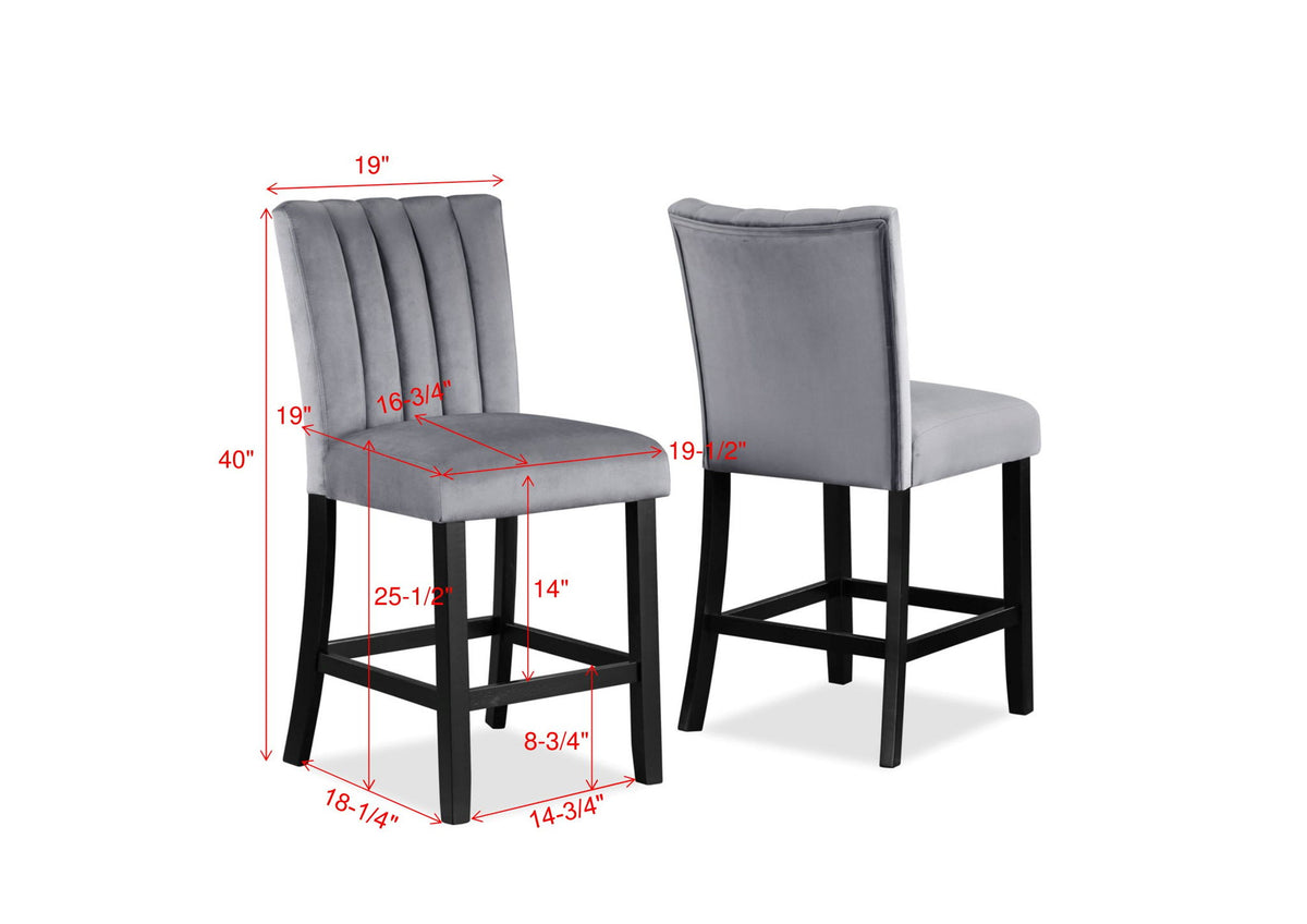 Pascal - 5 Piece Counter Dining Room Set - White