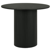 Hamlyn 43-inch Round Wood Counter Height Dining Table Black