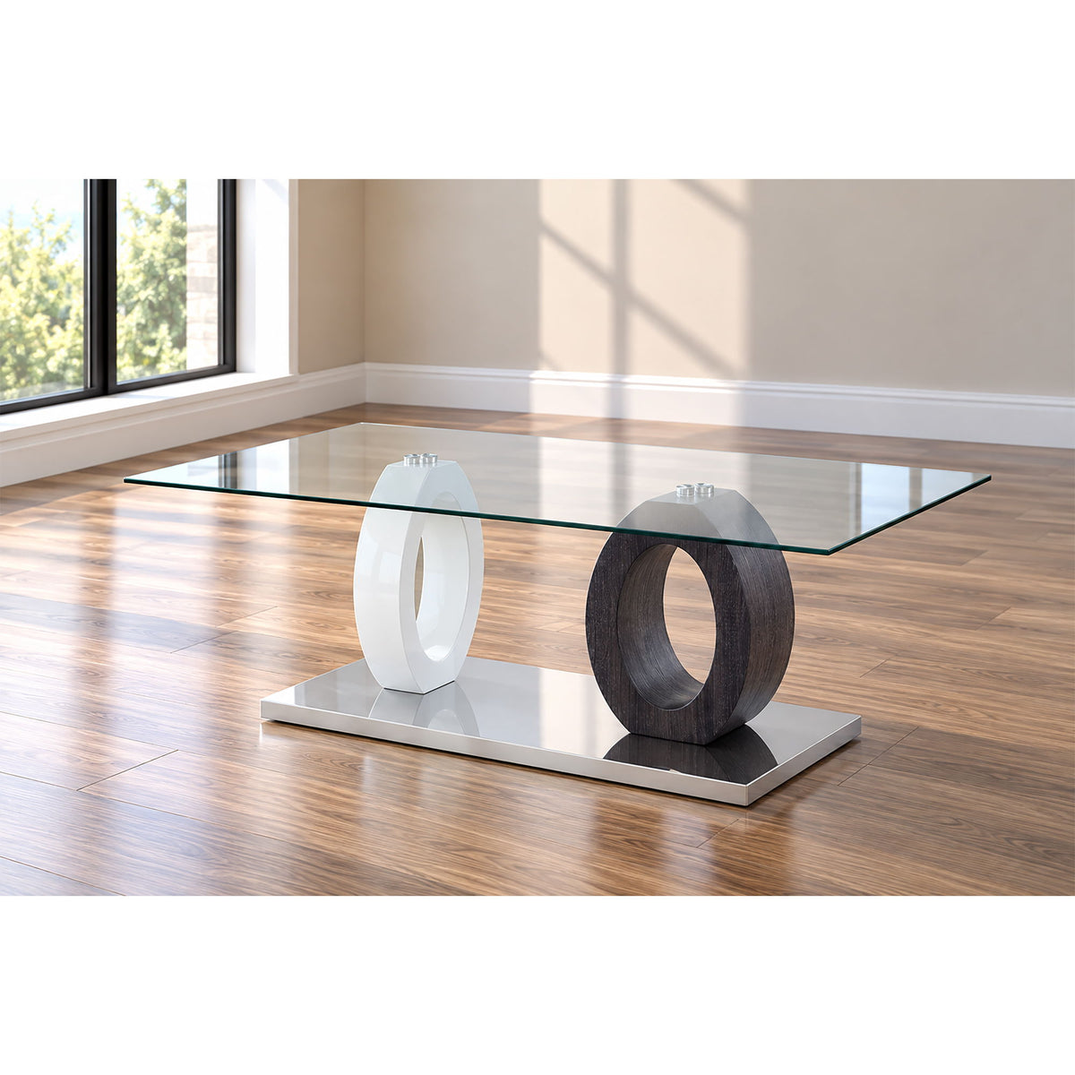 Tracker - Coffee Table - Brown / White - Exclusive Furniture