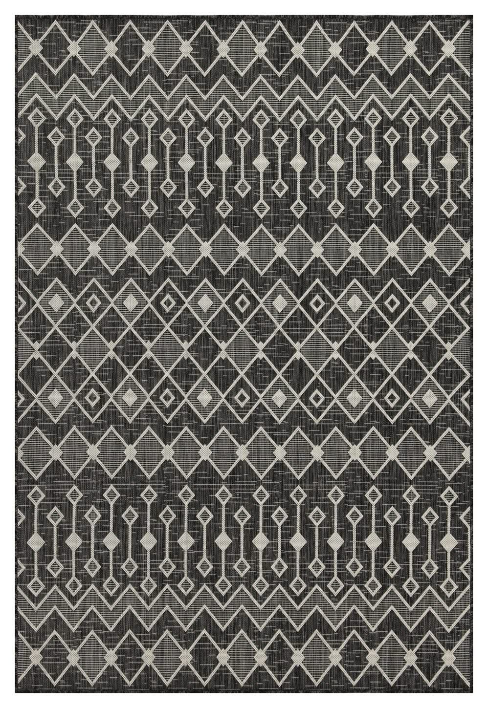 Sunshine - 5'3" X 7'3" Indoor, Outdoor Area Rug - Anthracite