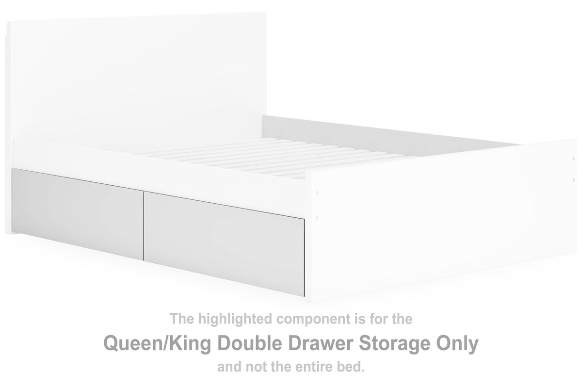 Onita - Queen/King Double Drawer Storage - White