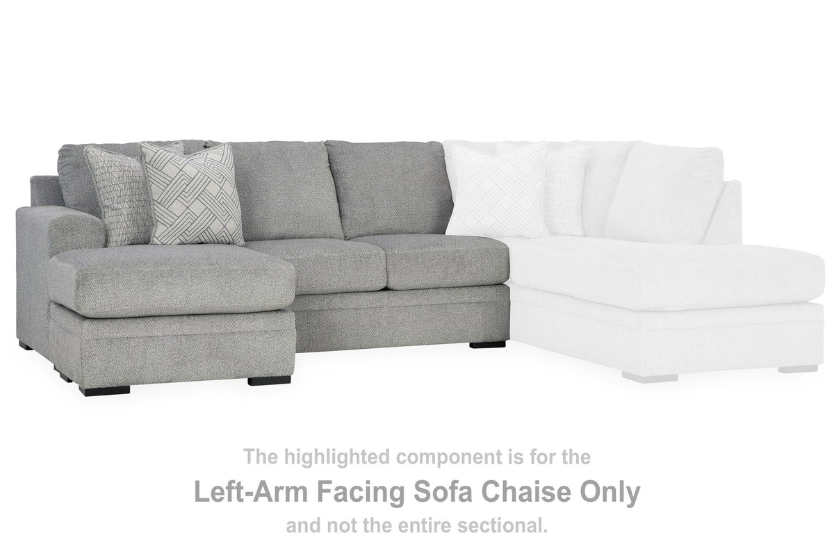 Casselbury - Laf Sofa Chaise - Cement