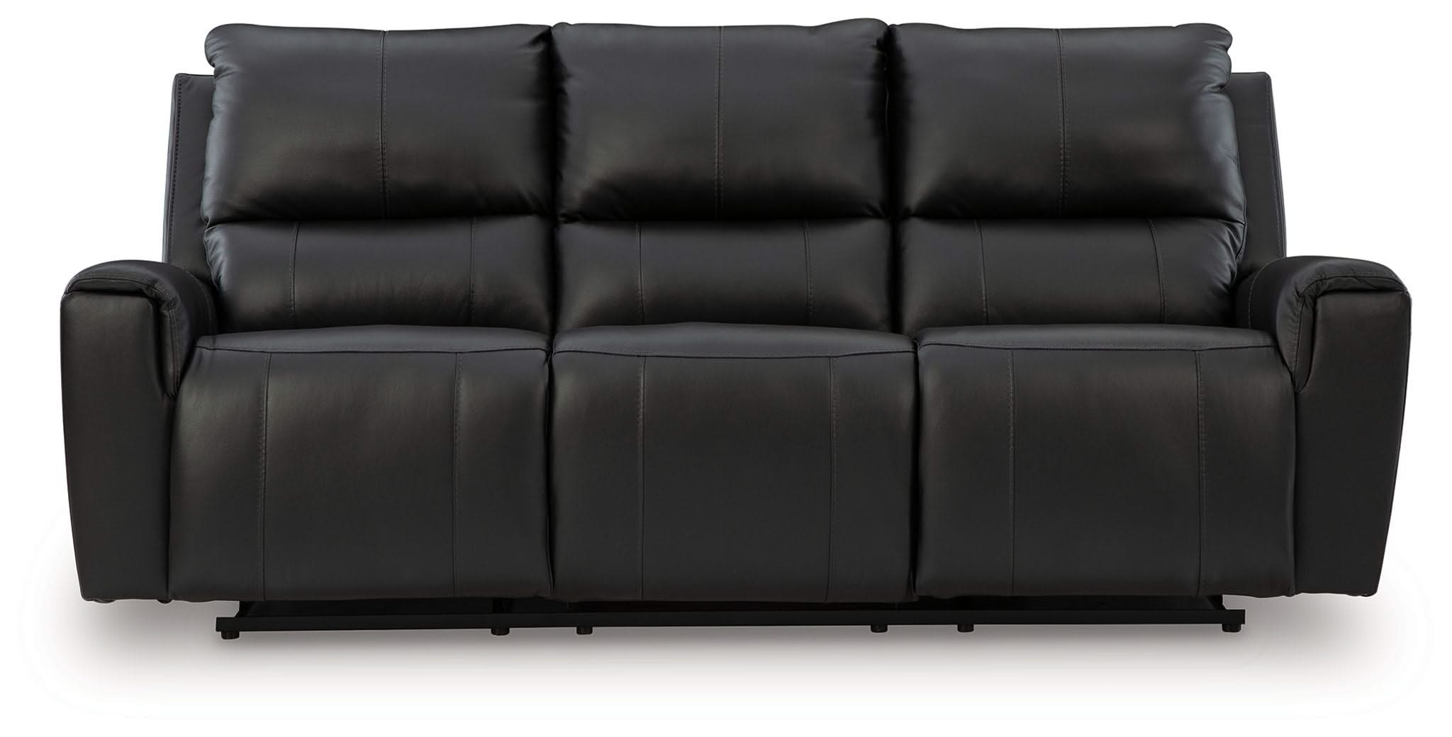 Glossmore - Reclining Sofa - Black