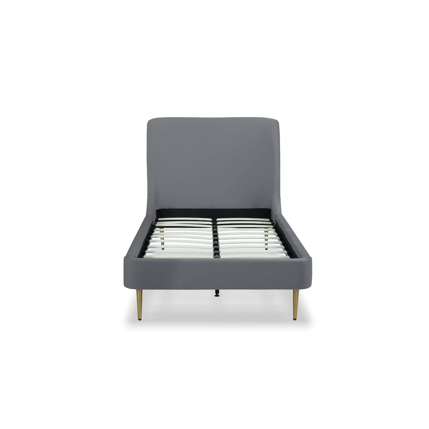Heather - Upholstered Bed With Curved Headboard