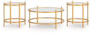 Pearlox - Occasional Table Set (Set of 3) - Gold