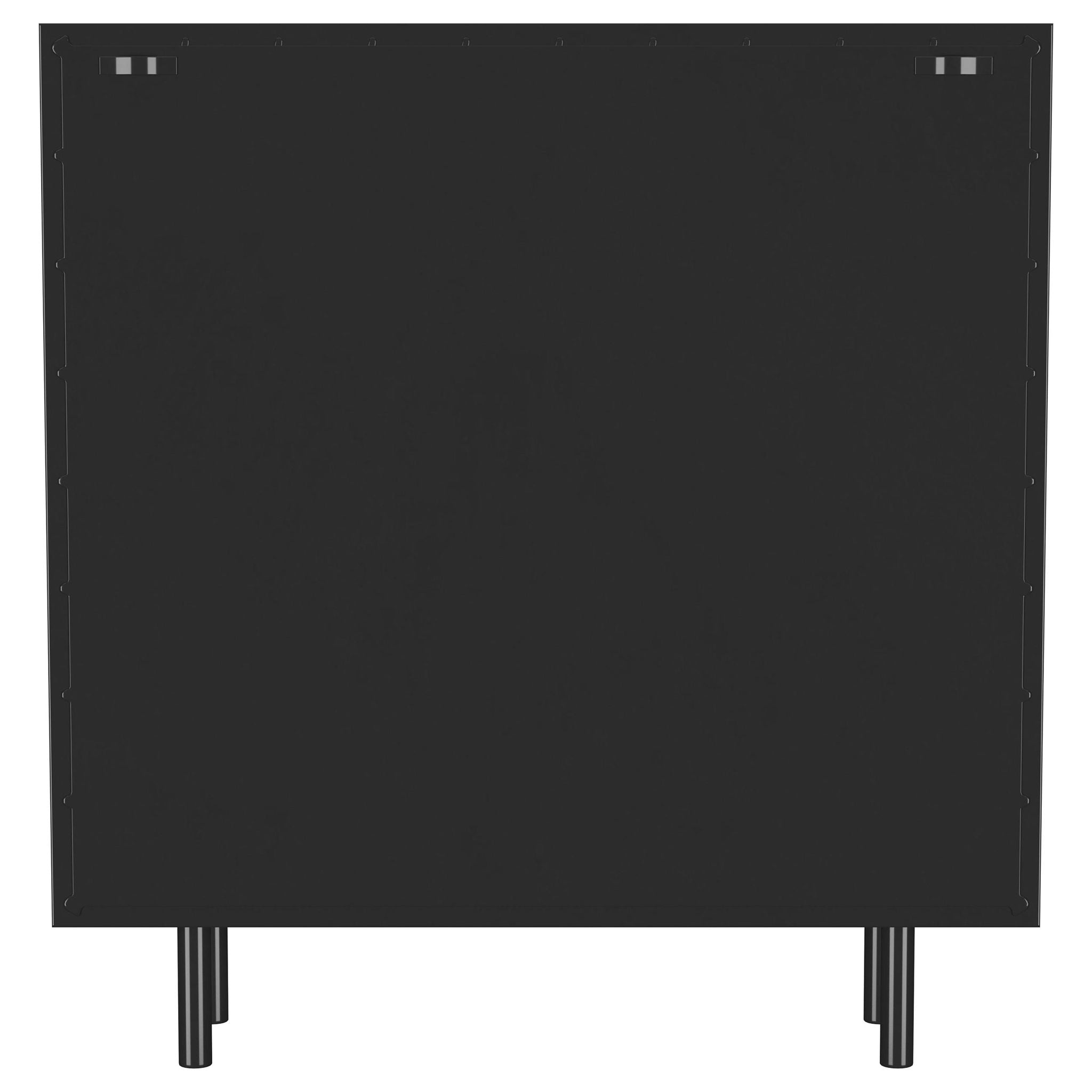Dalia 2-door Accent Storage Cabinet with Shelving Black