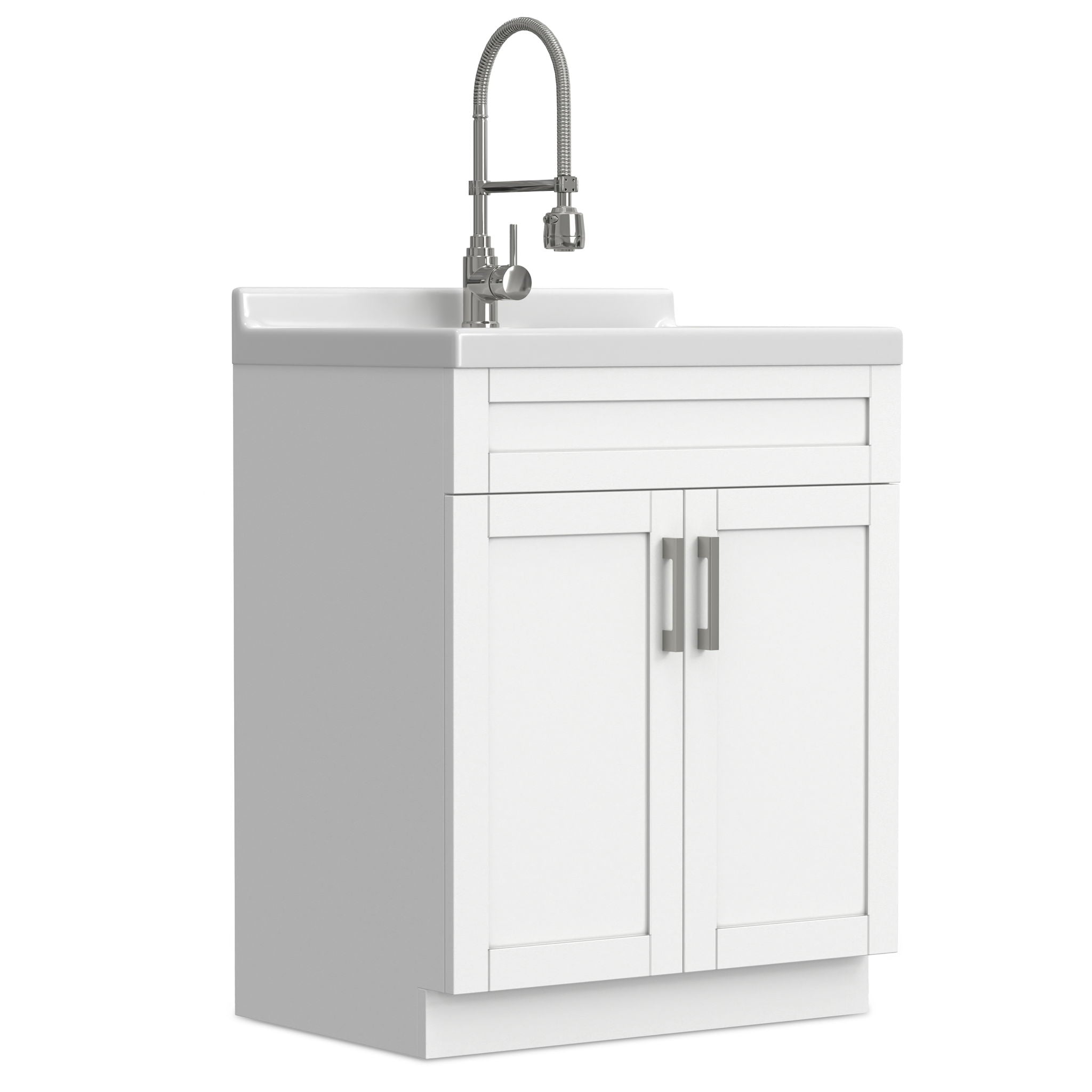 Hennessy - Deluxe Laundry Utility Sink And Cabinet