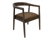 Natural Teca - Wooden Armchair - Quartersawn Oak / Marooned Brown