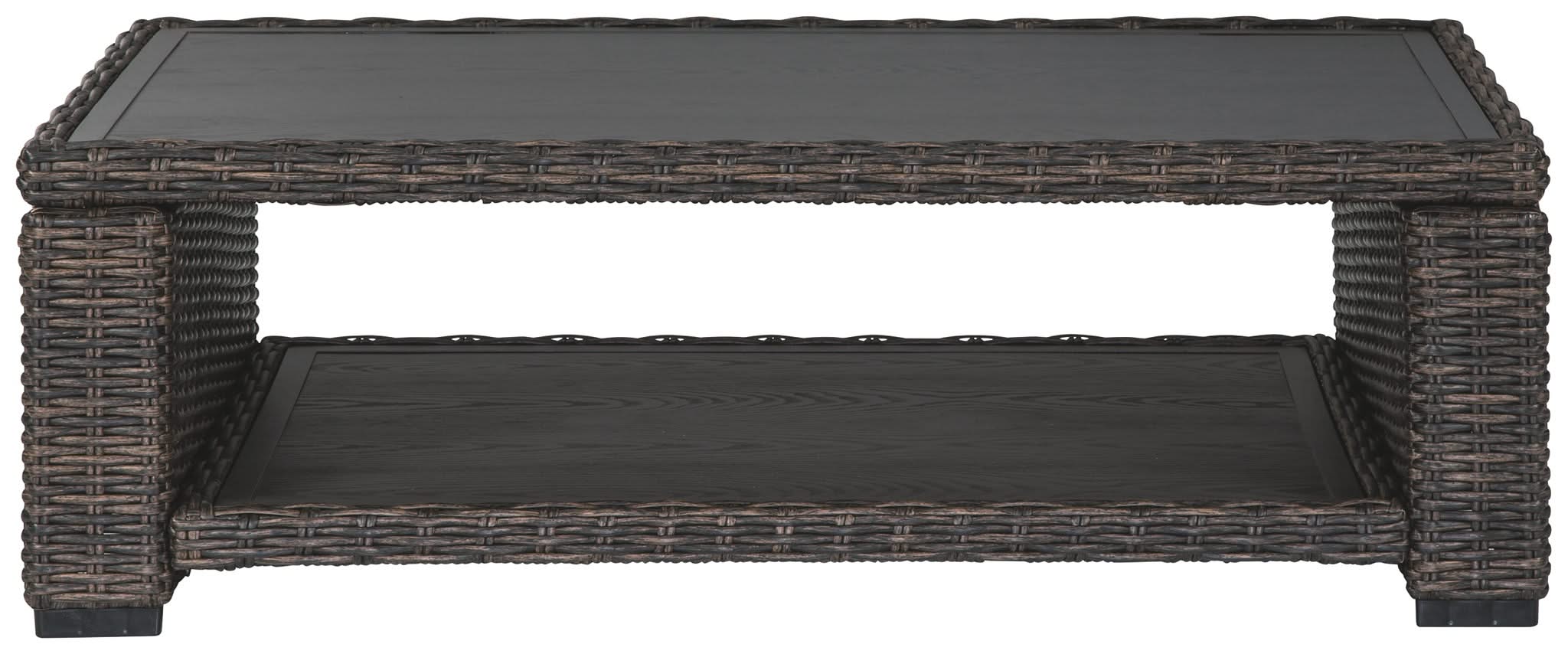 Grasson Lane - Rectangular Cocktail Table - Brown