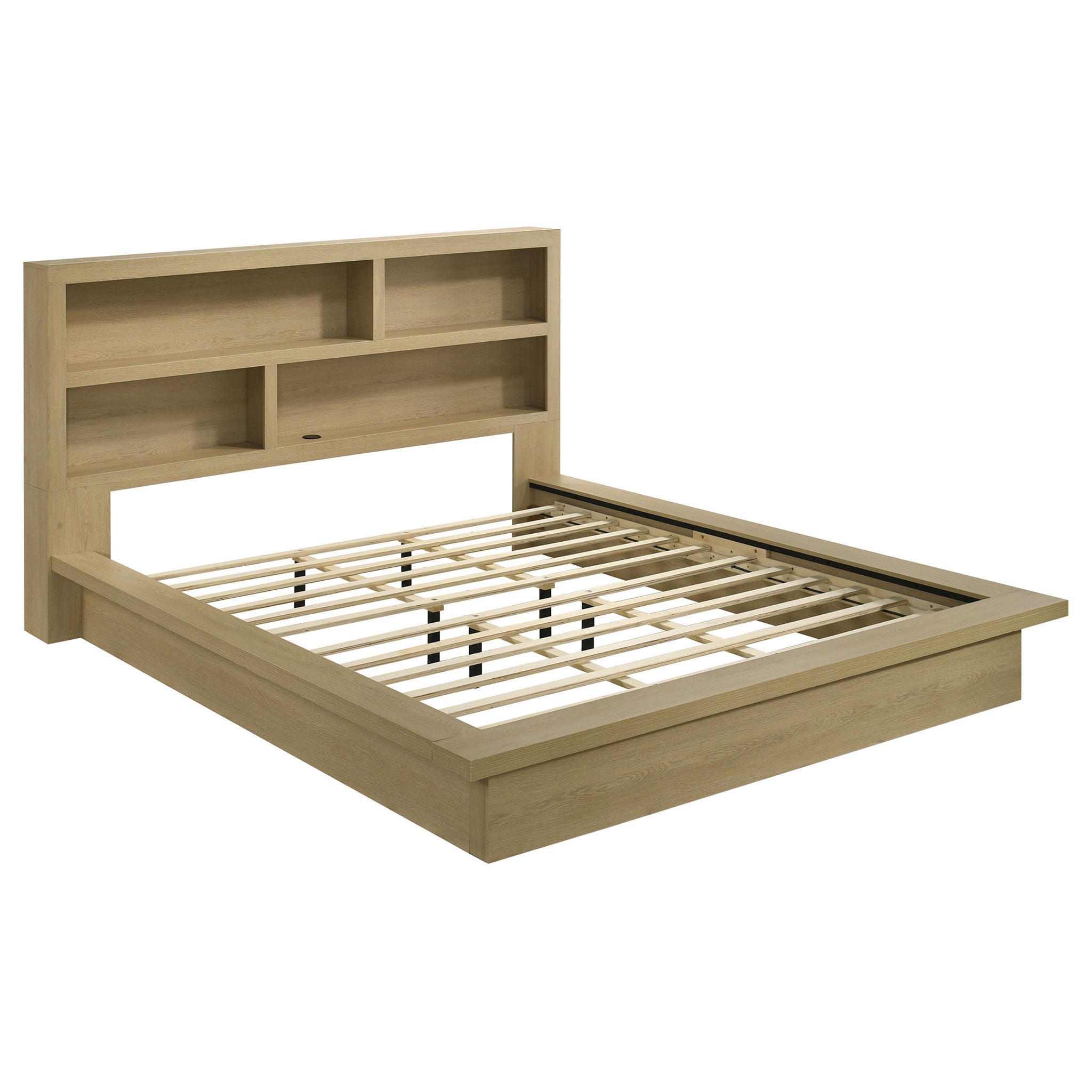 Hendricks 4-piece Eastern King Bedroom Set Light Oak