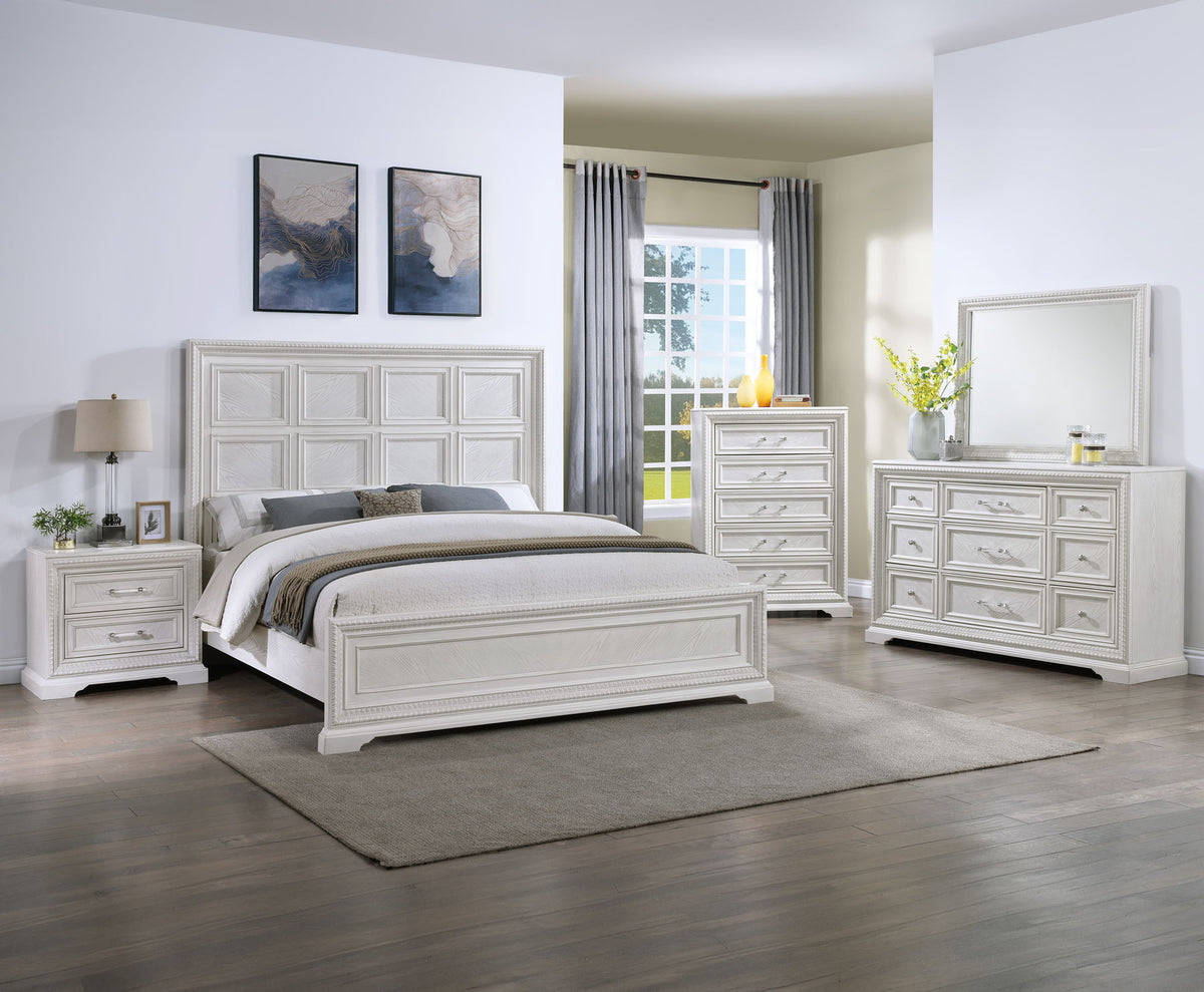 Alexandria - Dresser And Mirror - White