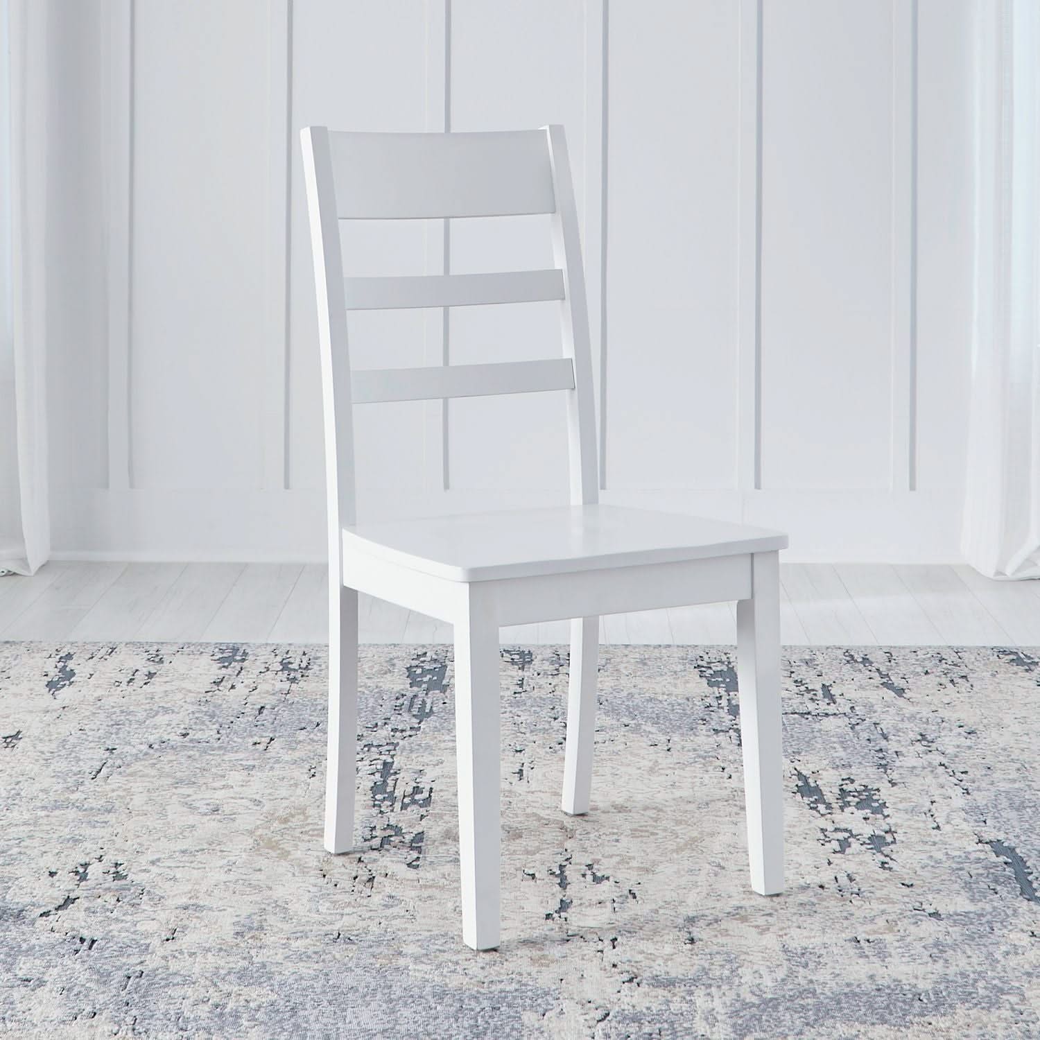 Landale - Ladderback Side Chair - Chestnut & White