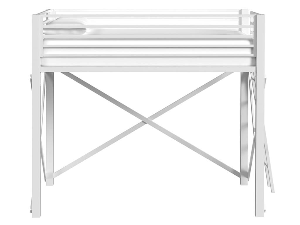 Waverly Full Loft Bunk Bed with Ladder – Available in Black or White