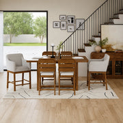 Emilia Brown 7-Piece Extension Dining Set