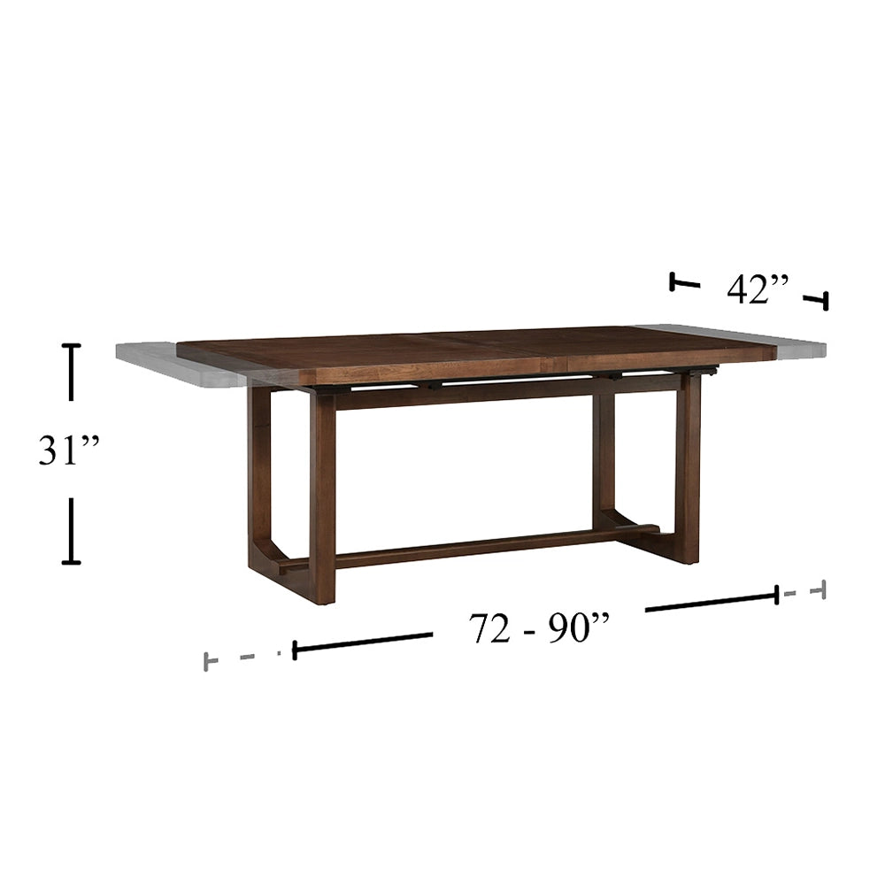 Emilia Brown 7-Piece Extension Dining Set