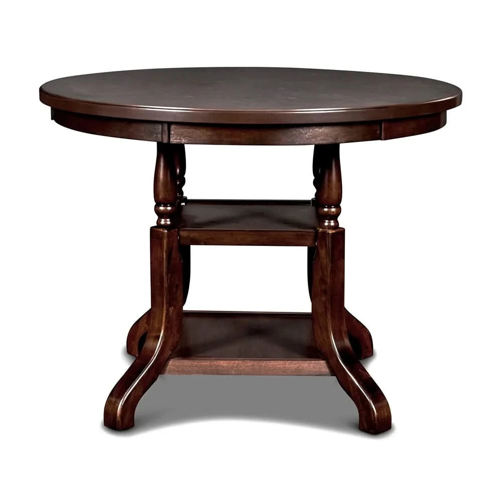 Emma Espresso Cherry 5 Piece Counter Height Dining Set