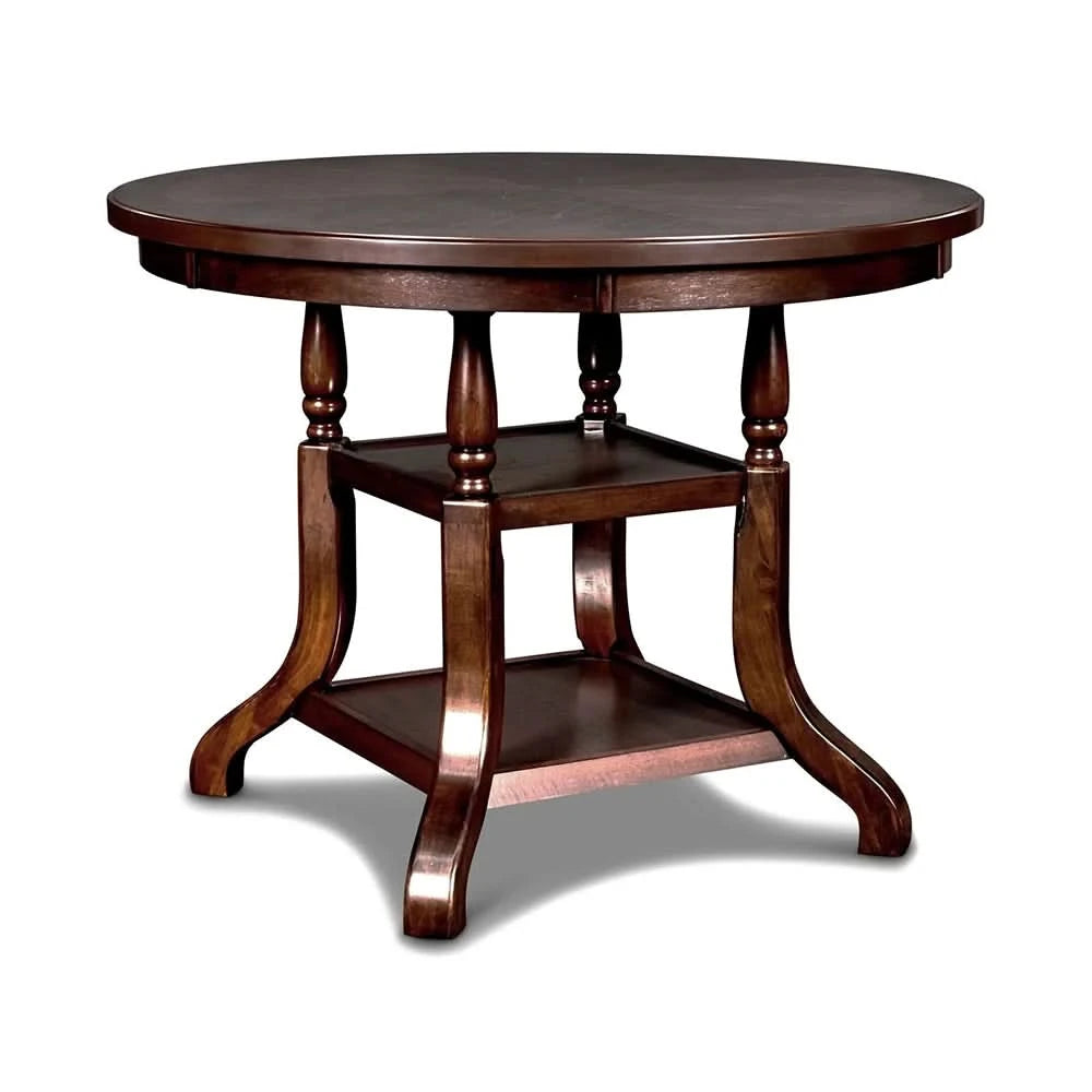 Emma Espresso Cherry 5 Piece Counter Height Dining Set