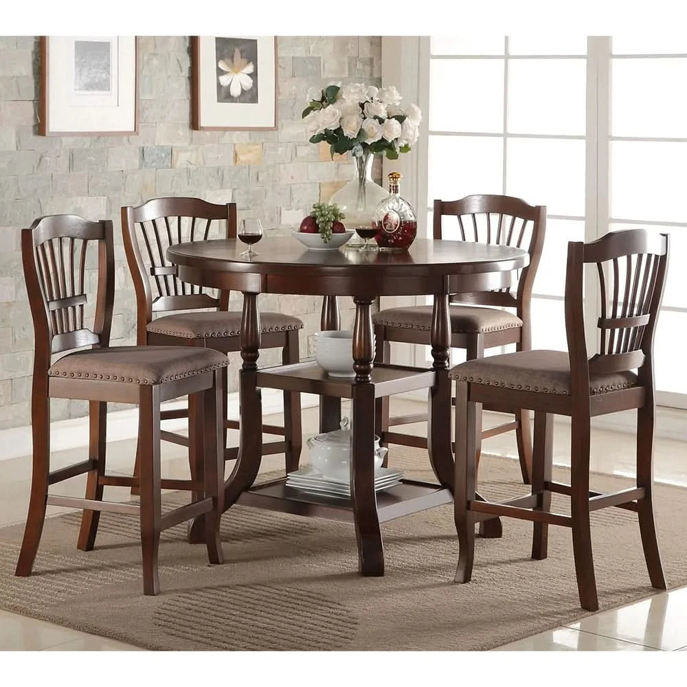 Emma Espresso Cherry 24 Inch Counter Height Stool