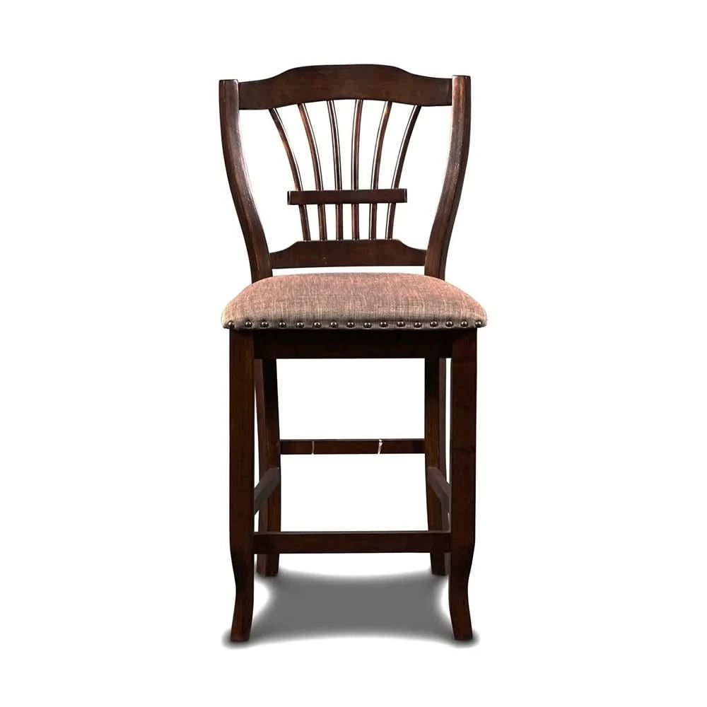 Emma Espresso Cherry 24 Inch Counter Height Stool