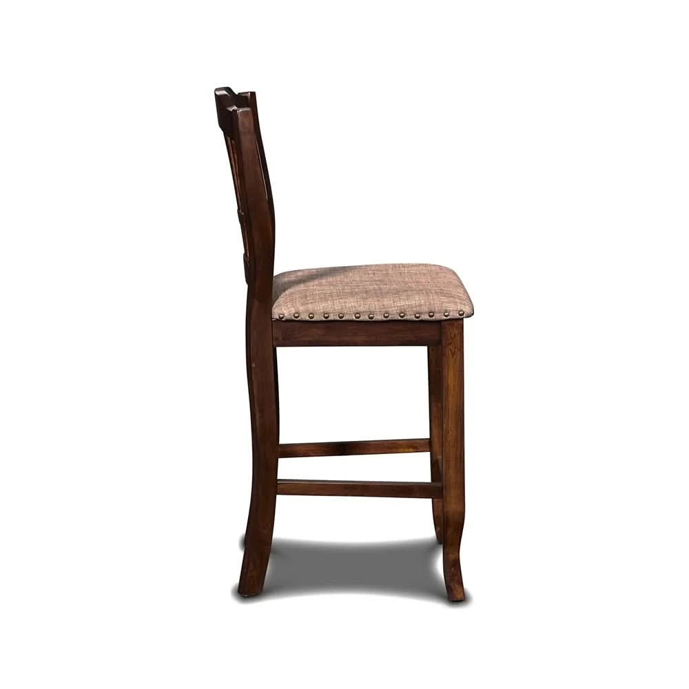 Emma Espresso Cherry 24 Inch Counter Height Stool